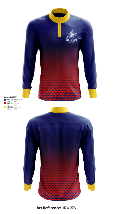 Quarter Zip Jacket, Rock Sports Academy, Men's Basketball, Teamtime, Team time, sublimation, custom sports apparel, team uniforms, spirit wear, spiritwear, sports uniforms, custom shirts, team store, custom team store, fundraiser sports, apparel fundraiser