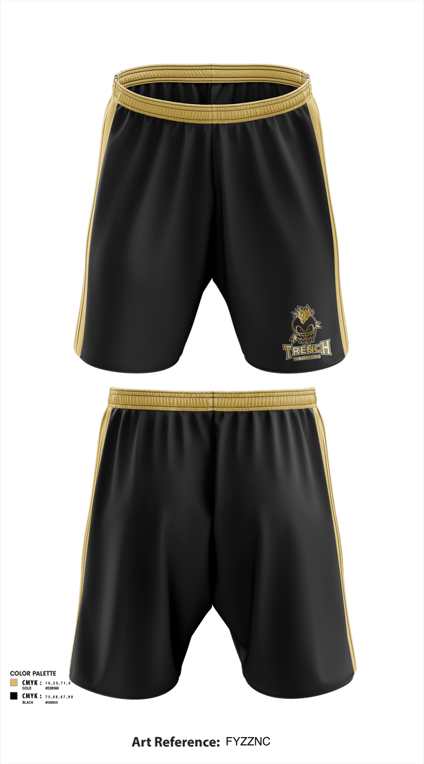 Athletic Shorts With Pockets, TRENCH WARRIORS, Football, Teamtime, Team time, sublimation, custom sports apparel, team uniforms, spirit wear, spiritwear, sports uniforms, custom shirts, team store, custom team store, fundraiser sports, apparel fundraiser