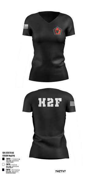 Women's Short Sleeve Vneck Shirt, 1CAB H2F, Army, Teamtime, Team time, sublimation, custom sports apparel, team uniforms, spirit wear, spiritwear, sports uniforms, custom shirts, team store, custom team store, fundraiser sports, apparel fundraiser
