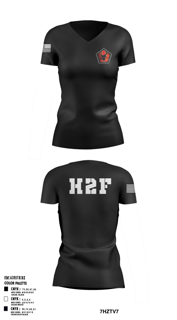 Women's Short Sleeve Vneck Shirt, 1CAB H2F, Army, Teamtime, Team time, sublimation, custom sports apparel, team uniforms, spirit wear, spiritwear, sports uniforms, custom shirts, team store, custom team store, fundraiser sports, apparel fundraiser