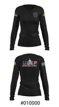 USCP Motor Unit 10127090 Women's Long Sleeve V-neck Shirt - 7