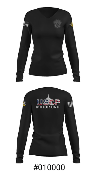 Women's Long Sleeve Vneck Shirt, , Police, Teamtime, Team time, sublimation, custom sports apparel, team uniforms, spirit wear, spiritwear, sports uniforms, custom shirts, team store, custom team store, fundraiser sports, apparel fundraiser
