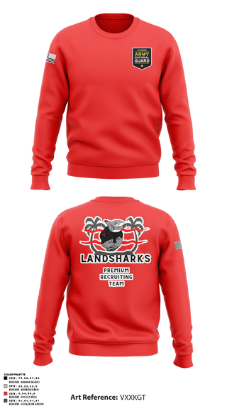 Crew Neck Sweatshirt, , National Guard, Teamtime, Team time, sublimation, custom sports apparel, team uniforms, spirit wear, spiritwear, sports uniforms, custom shirts, team store, custom team store, fundraiser sports, apparel fundraiser