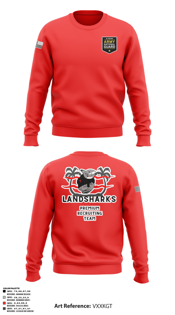 Crew Neck Sweatshirt, , National Guard, Teamtime, Team time, sublimation, custom sports apparel, team uniforms, spirit wear, spiritwear, sports uniforms, custom shirts, team store, custom team store, fundraiser sports, apparel fundraiser