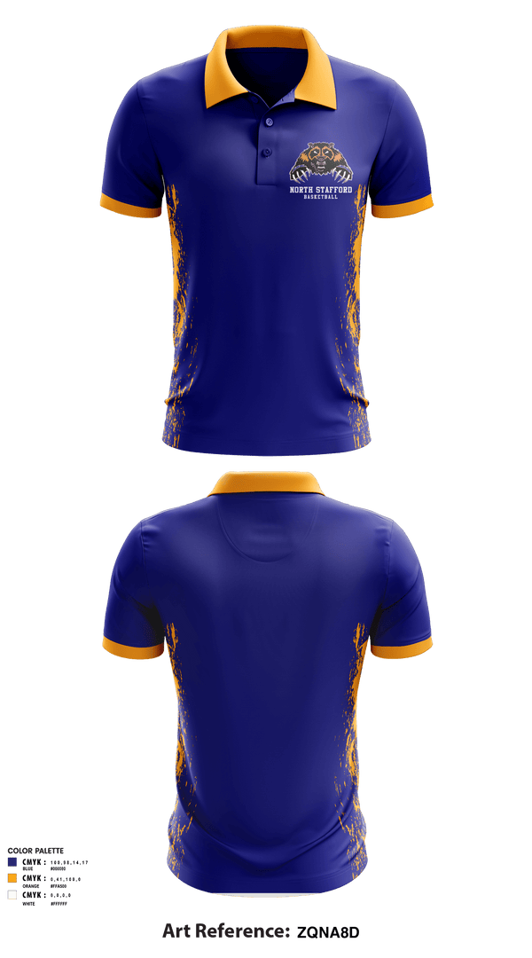 Short Sleeve Performance Polo, North Stafford High School Basketball, Women's Basketball, Teamtime, Team time, sublimation, custom sports apparel, team uniforms, spirit wear, spiritwear, sports uniforms, custom shirts, team store, custom team store, fundraiser sports, apparel fundraiser