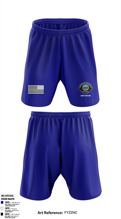 Crime Scene Unit 72242285 Athletic Shorts With Pockets - 49