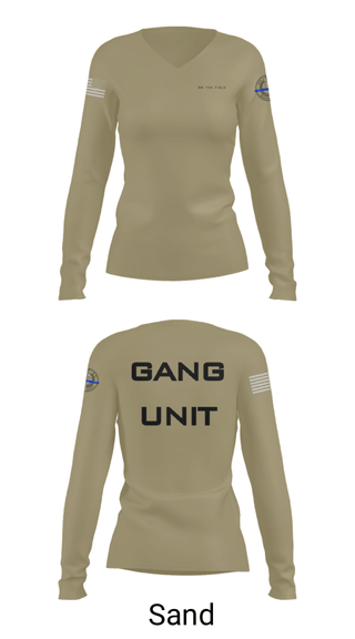 Women's Long Sleeve Vneck Shirt, , Police, Teamtime, Team time, sublimation, custom sports apparel, team uniforms, spirit wear, spiritwear, sports uniforms, custom shirts, team store, custom team store, fundraiser sports, apparel fundraiser