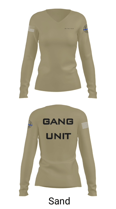 GANG UNIT 94383825 Women's Long Sleeve V-neck Shirt - 42
