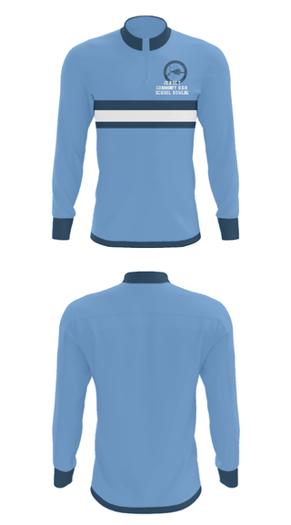 Quarter Zip Jacket, Jersey Community High School Bowling, Bowling, Teamtime, Team time, sublimation, custom sports apparel, team uniforms, spirit wear, spiritwear, sports uniforms, custom shirts, team store, custom team store, fundraiser sports, apparel fundraiser