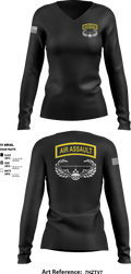 Air Assault School 23379005 Women's Long Sleeve V-neck Shirt - 1