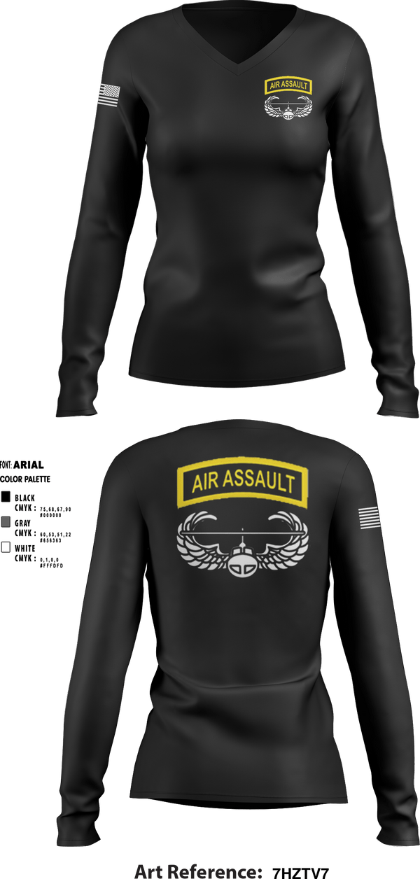 Women's Long Sleeve Vneck Shirt, , Army, Teamtime, Team time, sublimation, custom sports apparel, team uniforms, spirit wear, spiritwear, sports uniforms, custom shirts, team store, custom team store, fundraiser sports, apparel fundraiser