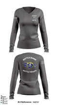 USS NEVADA SSBN 733 65073503 Women's Long Sleeve V-neck Shirt - 4