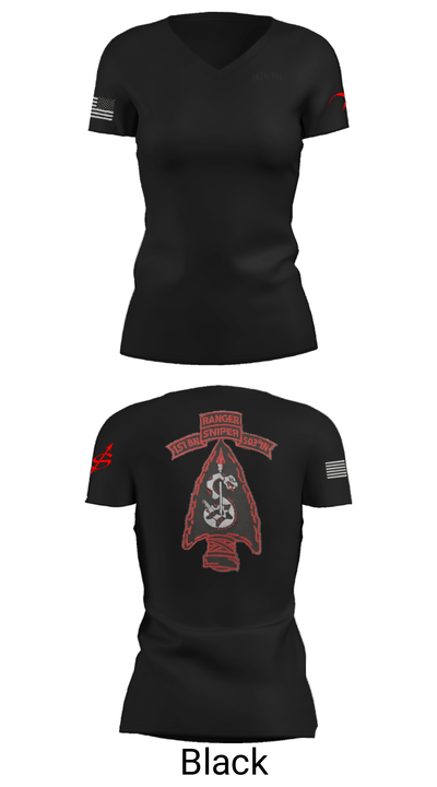 HHC snipers 6053450 Women's Short Sleeve V-neck Shirt - 20