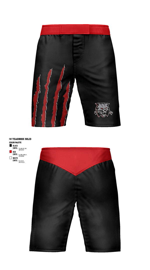 Fight Shorts, Ignacio Wrestling, Wrestling, Teamtime, Team time, sublimation, custom sports apparel, team uniforms, spirit wear, spiritwear, sports uniforms, custom shirts, team store, custom team store, fundraiser sports, apparel fundraiser