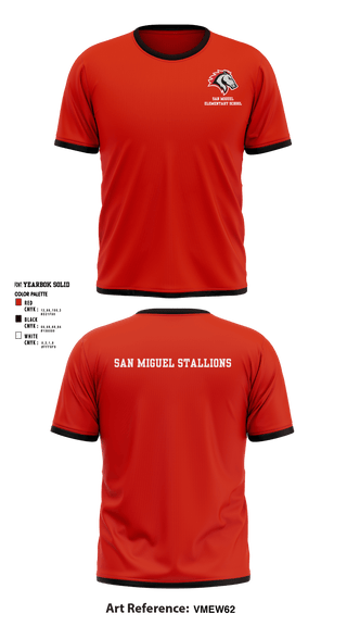 Short Sleeve Performance Shirt, San Miguel Elementary School, , Teamtime, Team time, sublimation, custom sports apparel, team uniforms, spirit wear, spiritwear, sports uniforms, custom shirts, team store, custom team store, fundraiser sports, apparel fundraiser