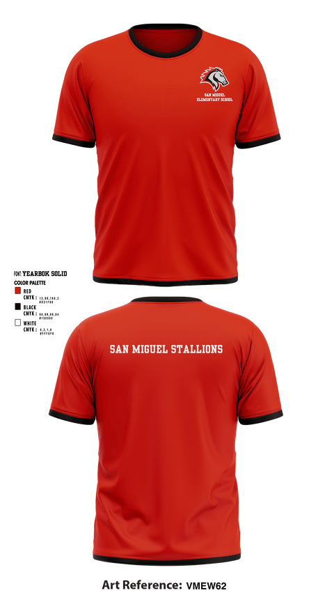 Short Sleeve Performance Shirt, San Miguel Elementary School, , Teamtime, Team time, sublimation, custom sports apparel, team uniforms, spirit wear, spiritwear, sports uniforms, custom shirts, team store, custom team store, fundraiser sports, apparel fundraiser