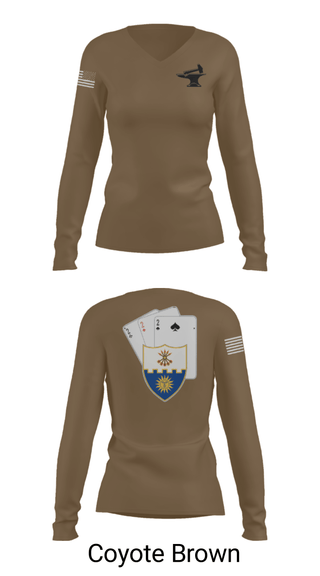 Women's Long Sleeve Vneck Shirt, , Army, Teamtime, Team time, sublimation, custom sports apparel, team uniforms, spirit wear, spiritwear, sports uniforms, custom shirts, team store, custom team store, fundraiser sports, apparel fundraiser