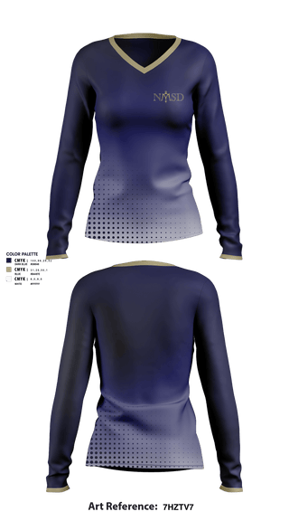 Women's Long Sleeve Vneck Shirt, Navy Swimming and Diving, Swimming, Teamtime, Team time, sublimation, custom sports apparel, team uniforms, spirit wear, spiritwear, sports uniforms, custom shirts, team store, custom team store, fundraiser sports, apparel fundraiser
