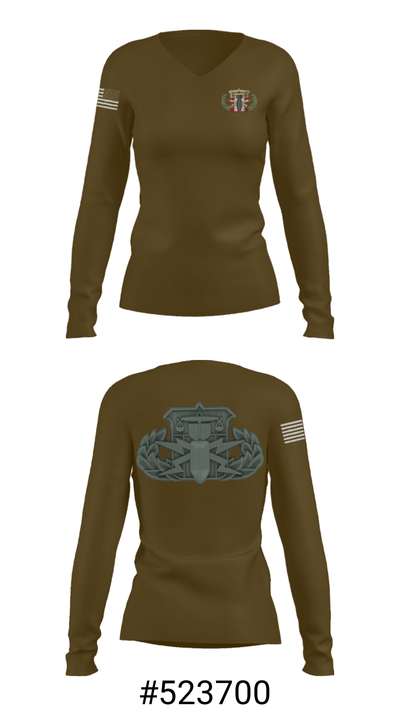 Scranton Police Hazardous Device and Explosives Unit 46481870 Women's Long Sleeve V-neck Shirt - 37