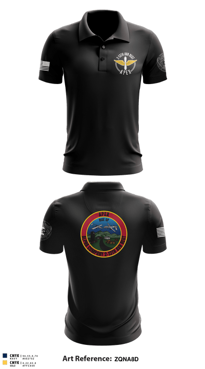 A Co, 2-13th AVN REGT 95713396 Short Sleeve Performance Polo - 2