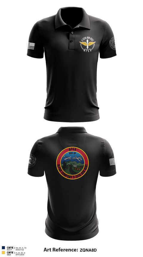 Short Sleeve Performance Polo, A Co, 2-13th AVN REGT, , Teamtime, Team time, sublimation, custom sports apparel, team uniforms, spirit wear, spiritwear, sports uniforms, custom shirts, team store, custom team store, fundraiser sports, apparel fundraiser