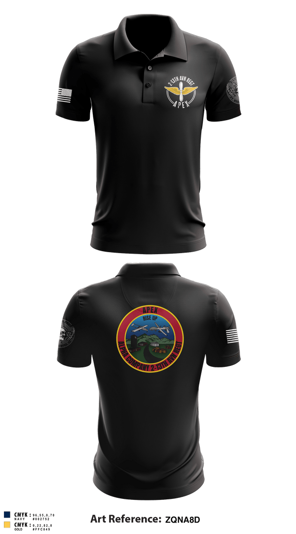 Short Sleeve Performance Polo, A Co, 2-13th AVN REGT, , Teamtime, Team time, sublimation, custom sports apparel, team uniforms, spirit wear, spiritwear, sports uniforms, custom shirts, team store, custom team store, fundraiser sports, apparel fundraiser