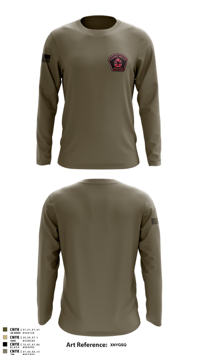 Caddo Mills Police 23864707 Long Sleeve Performance Shirt - 2