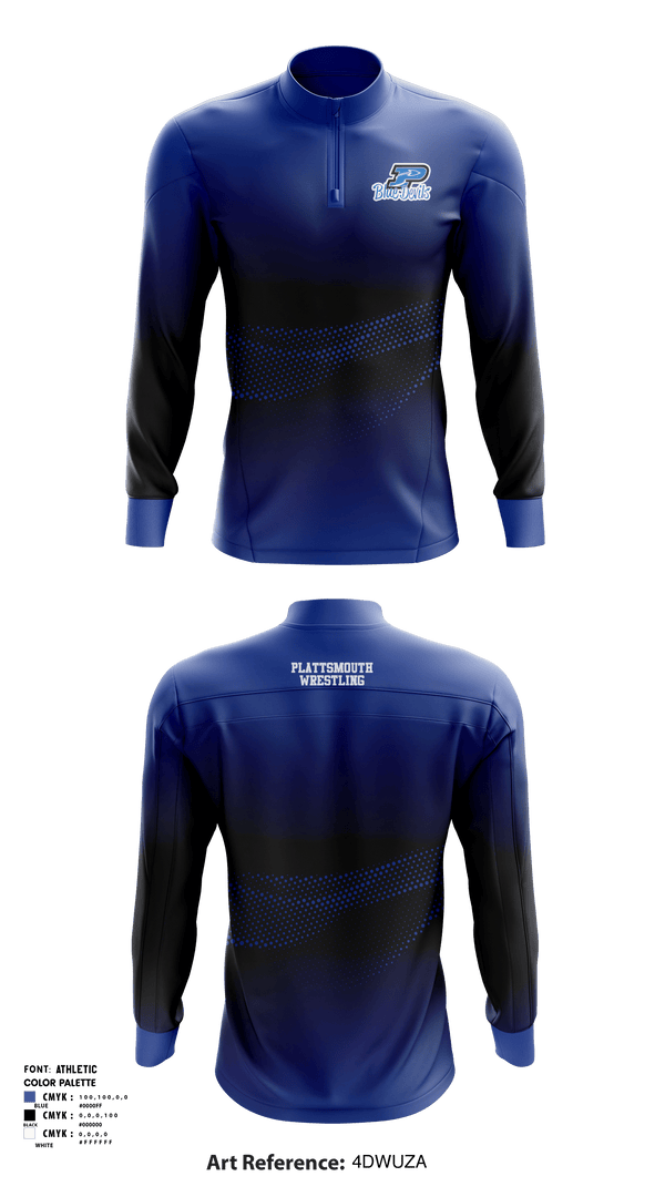 Quarter Zip Jacket, Plattsmouth High School Wrestling, Wrestling, Teamtime, Team time, sublimation, custom sports apparel, team uniforms, spirit wear, spiritwear, sports uniforms, custom shirts, team store, custom team store, fundraiser sports, apparel fundraiser