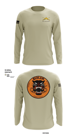 Long Sleeve Performance Shirt, HHC 1-635TH AR, National Guard, Teamtime, Team time, sublimation, custom sports apparel, team uniforms, spirit wear, spiritwear, sports uniforms, custom shirts, team store, custom team store, fundraiser sports, apparel fundraiser