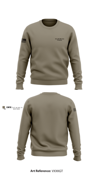 Crew Neck Sweatshirt, 4th LAR BN Echo Company, Marines, Teamtime, Team time, sublimation, custom sports apparel, team uniforms, spirit wear, spiritwear, sports uniforms, custom shirts, team store, custom team store, fundraiser sports, apparel fundraiser