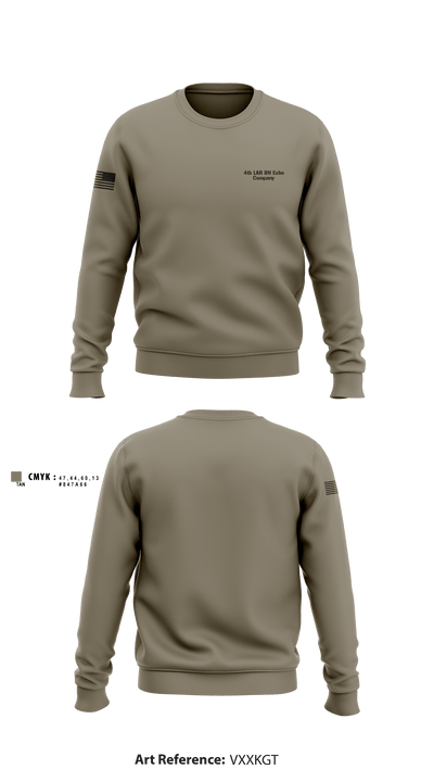 4th LAR BN Echo Company 15640584 Crew Neck Sweatshirt - 2