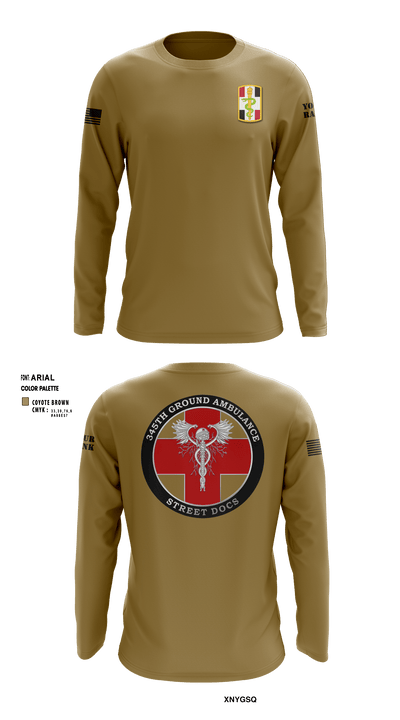 345th MCGA 98196690 Long Sleeve Performance Shirt - 13