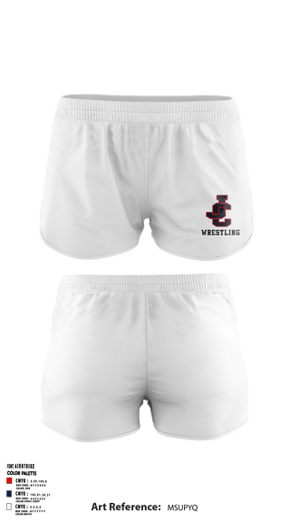 Women's Shorts, Jefferson County High School Wrestling, Wrestling, Teamtime, Team time, sublimation, custom sports apparel, team uniforms, spirit wear, spiritwear, sports uniforms, custom shirts, team store, custom team store, fundraiser sports, apparel fundraiser