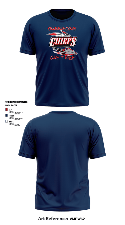 Copperas Chiefs 93621258 Short Sleeve Performance Shirt - 22