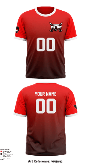 Short Sleeve Performance Shirt, Virginia Mutiny, Football, Teamtime, Team time, sublimation, custom sports apparel, team uniforms, spirit wear, spiritwear, sports uniforms, custom shirts, team store, custom team store, fundraiser sports, apparel fundraiser