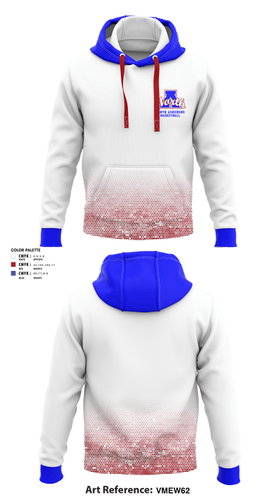 North Asheboro Middle School Basketball 60657881 Hoodie - 2