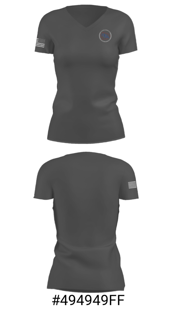 Women's Short Sleeve Vneck Shirt, Owego Free Academy Football, Football, Teamtime, Team time, sublimation, custom sports apparel, team uniforms, spirit wear, spiritwear, sports uniforms, custom shirts, team store, custom team store, fundraiser sports, apparel fundraiser