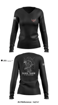 BAMM BAMM 3548892 Women's Long Sleeve V-neck Shirt - 1