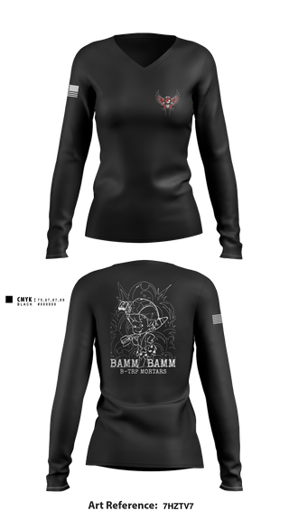 Women's Long Sleeve Vneck Shirt, , Army, Teamtime, Team time, sublimation, custom sports apparel, team uniforms, spirit wear, spiritwear, sports uniforms, custom shirts, team store, custom team store, fundraiser sports, apparel fundraiser