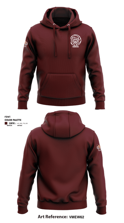 West Bridgewater High School Volleyball 90318455 Hoodie - 3