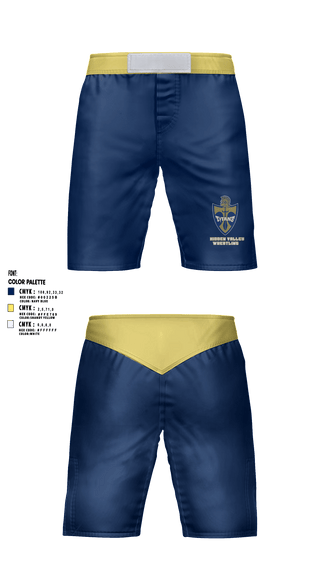 Fight Shorts, Hidden Valley Wrestling, Wrestling, Teamtime, Team time, sublimation, custom sports apparel, team uniforms, spirit wear, spiritwear, sports uniforms, custom shirts, team store, custom team store, fundraiser sports, apparel fundraiser