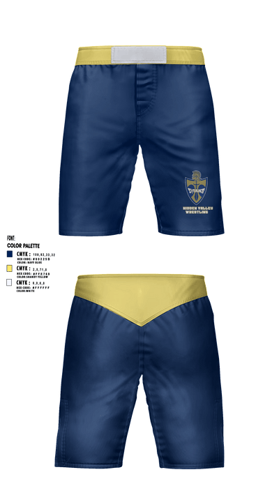 Hidden Valley Wrestling 47170085 Fight Shorts - 1