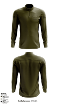 Death's Touch Scarecrow 51753368 Quarter Zip Jacket - 8