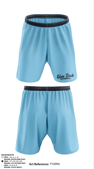 Athletic Shorts With Pockets, Glen Rock Panthers 12U, Baseball, Teamtime, Team time, sublimation, custom sports apparel, team uniforms, spirit wear, spiritwear, sports uniforms, custom shirts, team store, custom team store, fundraiser sports, apparel fundraiser