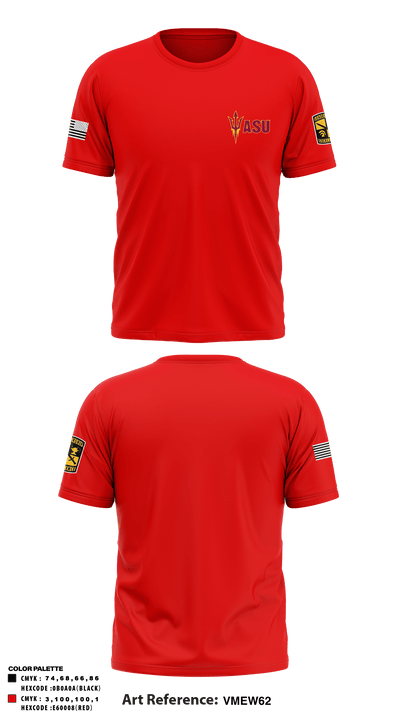 ASU ARMY ROTC 63984881 Short Sleeve Performance Shirt - 2