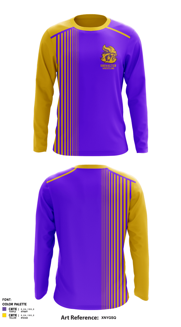 Long Sleeve Rash Guard Shirt, Showalter Middle School Wrestling, Wrestling, Teamtime, Team time, sublimation, custom sports apparel, team uniforms, spirit wear, spiritwear, sports uniforms, custom shirts, team store, custom team store, fundraiser sports, apparel fundraiser