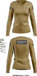 Henry County S.E.R.T. 87395571 Women's Long Sleeve V-neck Shirt - 3