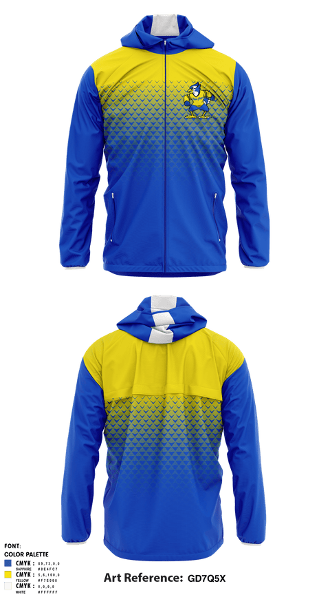 Windbreaker, Jewell High School, Spirit Store, Teamtime, Team time, sublimation, custom sports apparel, team uniforms, spirit wear, spiritwear, sports uniforms, custom shirts, team store, custom team store, fundraiser sports, apparel fundraiser