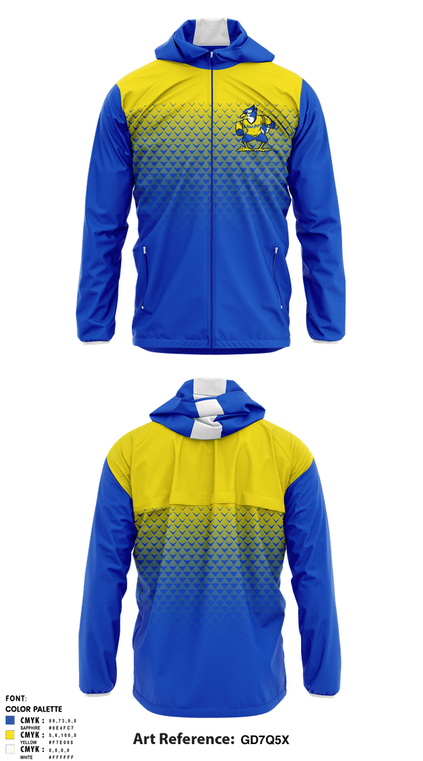 Windbreaker, Jewell High School, Spirit Store, Teamtime, Team time, sublimation, custom sports apparel, team uniforms, spirit wear, spiritwear, sports uniforms, custom shirts, team store, custom team store, fundraiser sports, apparel fundraiser