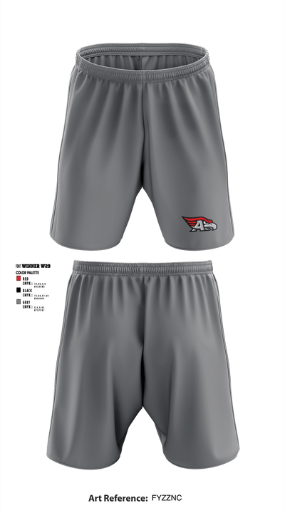 Allentown High School Cross Country 36691106 Athletic Shorts With Pockets - 3
